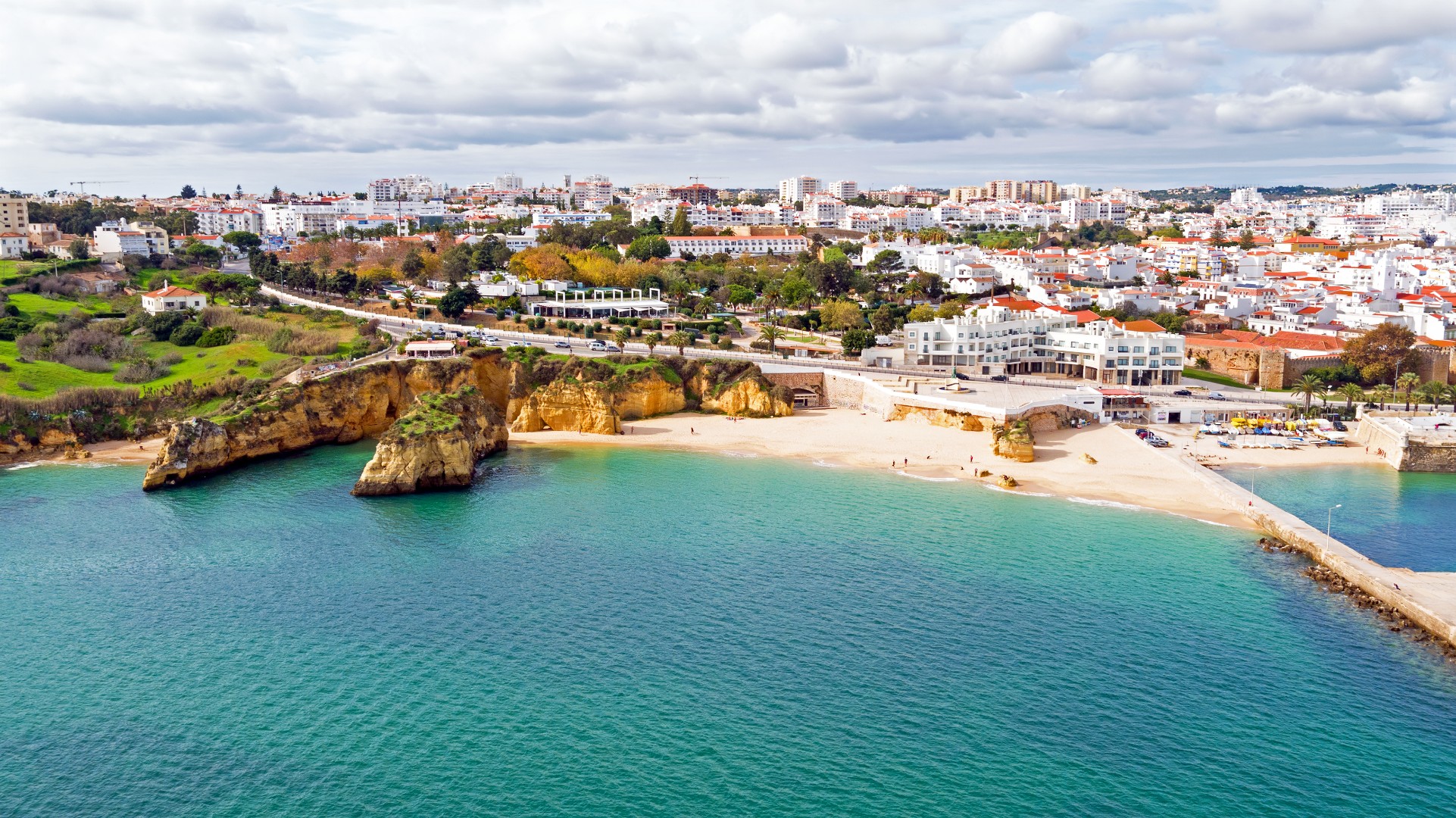 Praia de Batata beach - across the street from Heat Lagos studio where yoga teacher training takes place